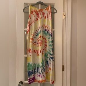 Tie dye dress, handmade, medium